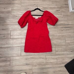 Elegant Red Mini Dress